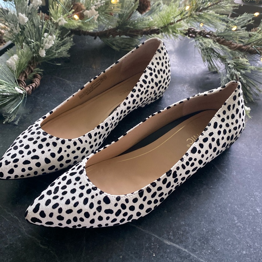 Vionic Lena Calf Hair Ballet Flats